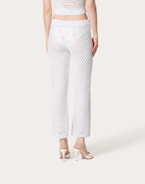 Pantaloni In Viscose, Lurex And Pailletes