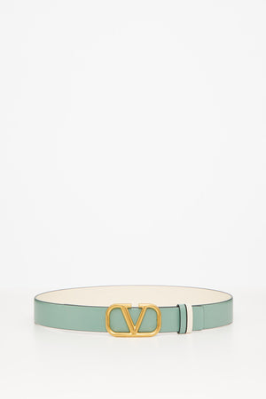Cintura Reversibile VLogo Signature In Vitello Lucido 30 Mm