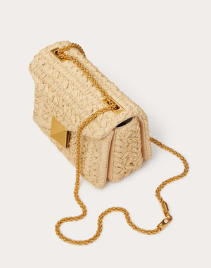 Borsa Con Catena One Stud In Rafia