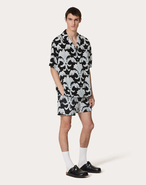 Costume Da Bagno In Nylon Con Stampa Metamorphos Wall