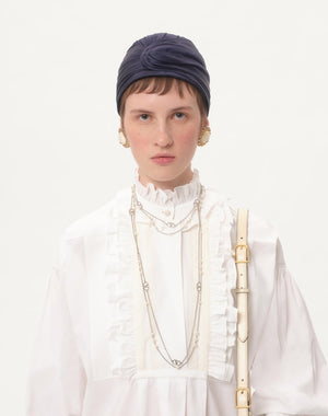 Abito Corto In Cotone E Lino 