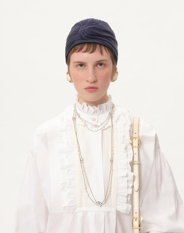 Abito Corto In Cotone E Lino 