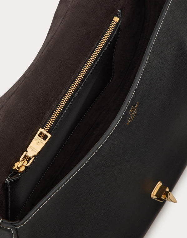 Borsa A Spalla Media Valentino Garavani Ohval In Vitello Nappato