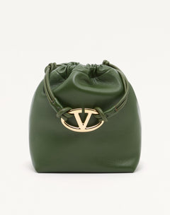 BORSA A SACCHETTO VLOGO POUF IN NAPPA