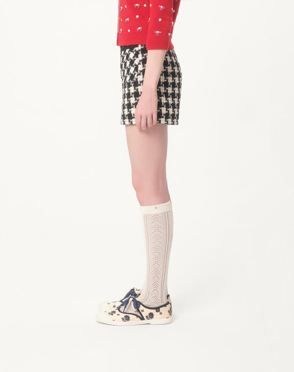 Shorts In Damier Light Tweed 