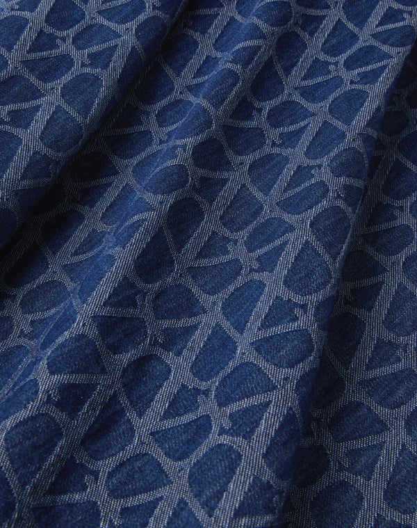 Gonna Midi In Denim Toile Iconographe Medium Blue 