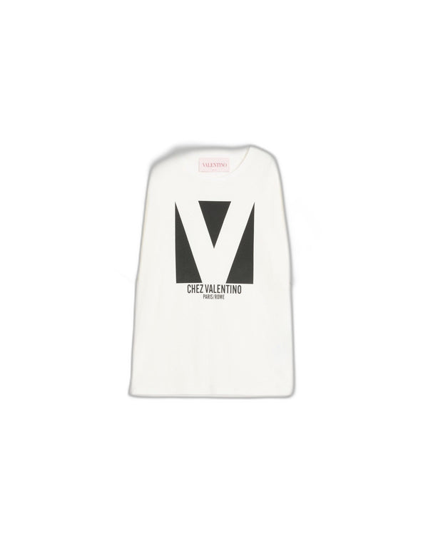 T-Shirt In Jersey Cotton Con Stampa Chez Valentino