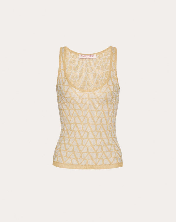 Top In Lurex E Jacquard Toile Iconographe 