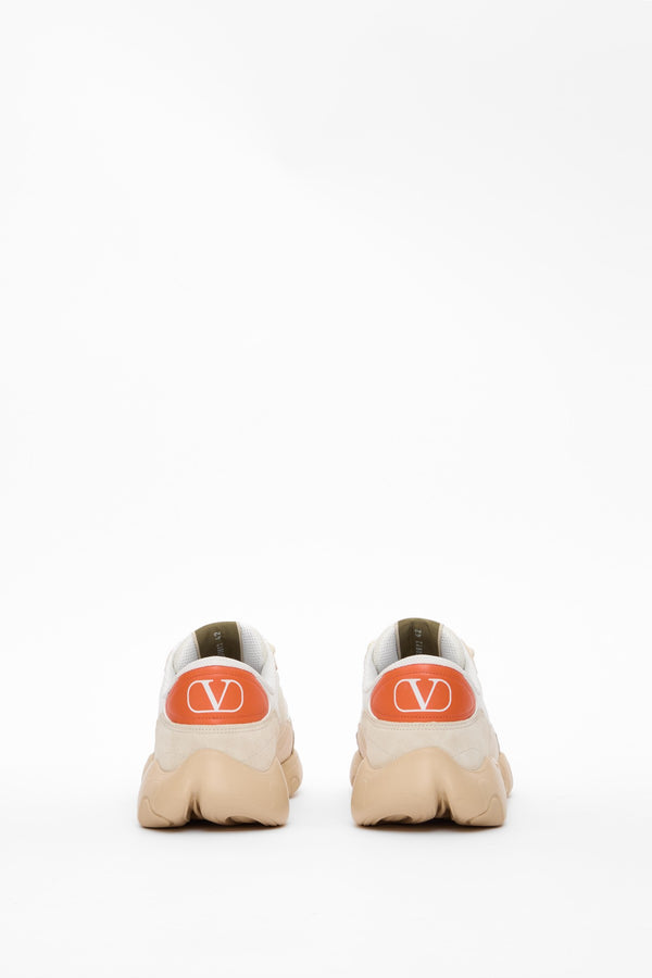 SNEAKER BUBBLEBACK IN MESH E PELLE SCAMOSCIATA 