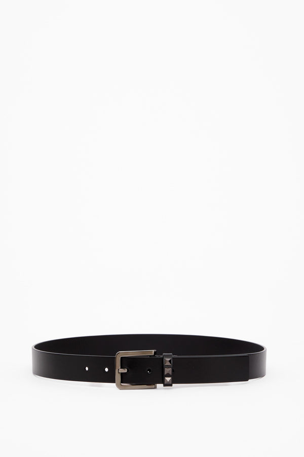 CINTURA ROCKSTUD IN VITELLO 30 MM