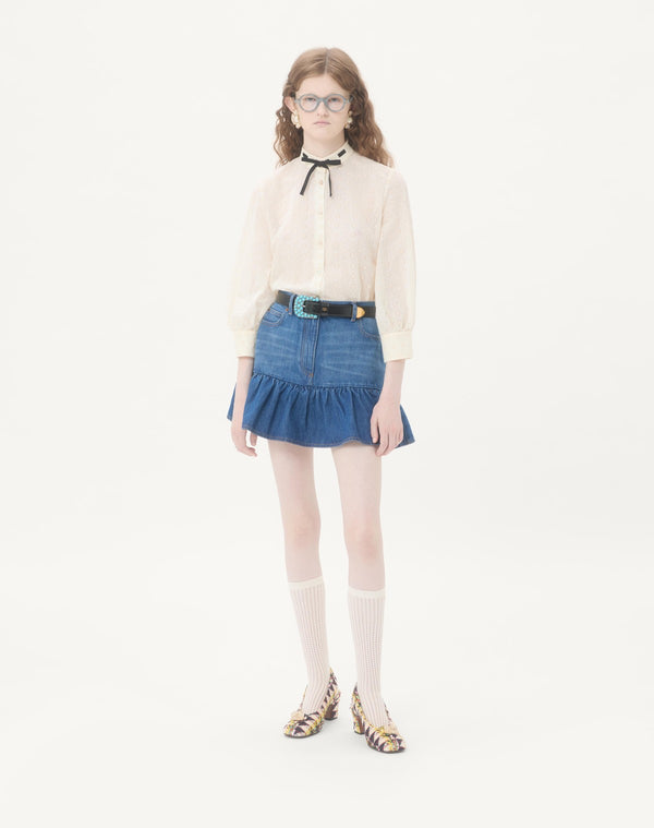 Gonna Mini In Denim 
