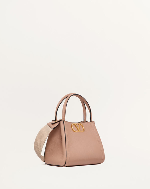 Borsa A Mano Piccola Valentino Garavani Alltime In Vitello Granato