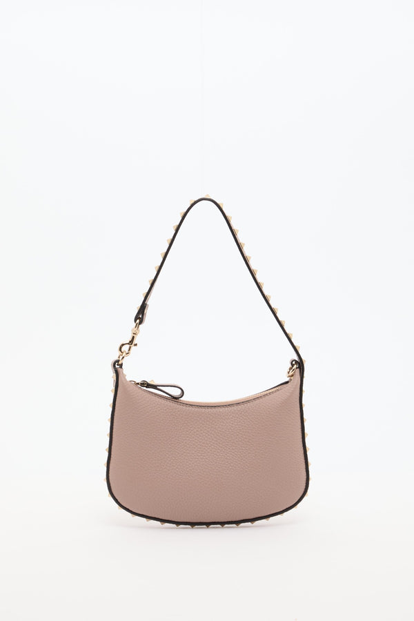 MINI HOBO ROCKSTUD IN VITELLO GRANATO