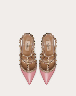 Décolleté Rockstud In Vernice Con Cinturini 100Mm