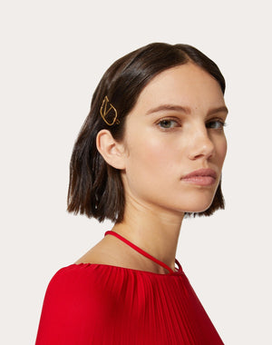 Fermaglio Per Capelli Vlogo Signature In Metallo 