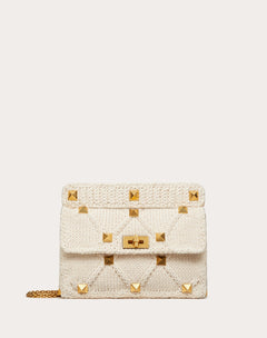 Borsa Grande Con Catena Roman Stud In Maglia