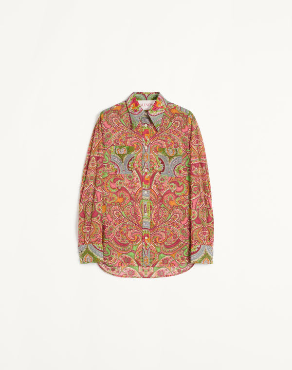 Camicia In Mussola Cachemire Voyage Imaginaire 
