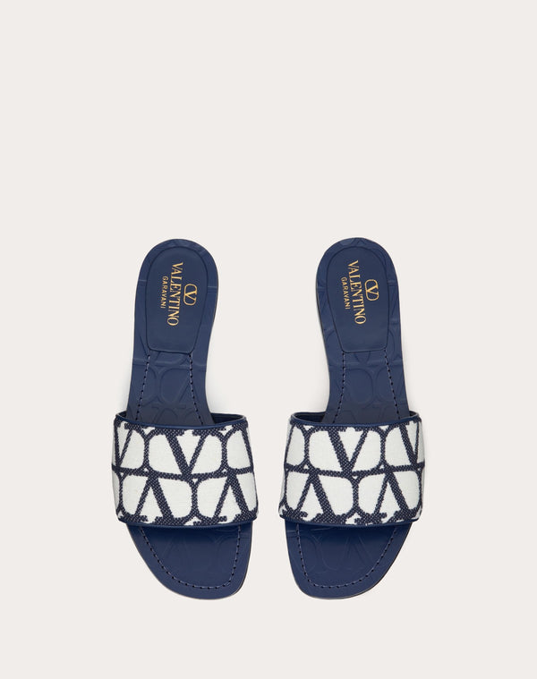 Sandalo Slide Toile Iconographe In Cotone Ricamato