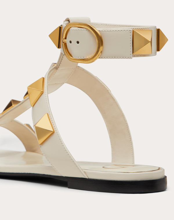 Sandalo Basso Roman Stud In Vitello