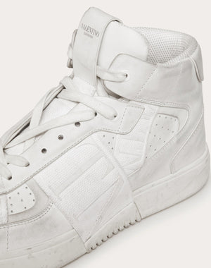 Sneaker Mid-Top Vl7N In Vitello E Nastri