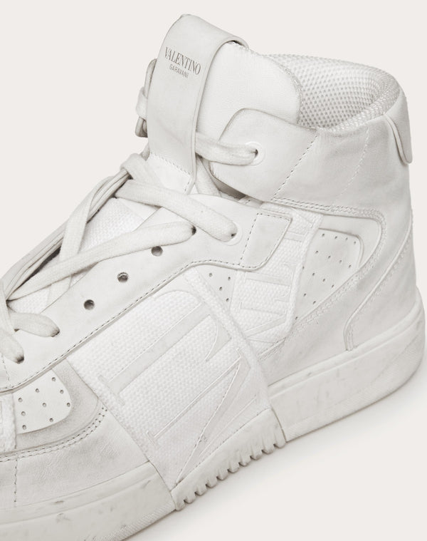 Sneaker Mid-Top Vl7N In Vitello E Nastri