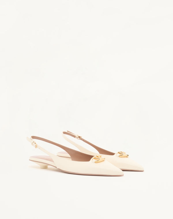 BALLERINA SLINGBACK VLOGO THE BOLD EDITION IN VITELLO 20MM