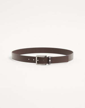 Cintura Rockstud In Vitello 30 Mm