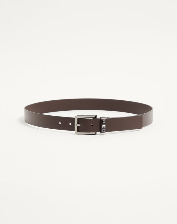 Cintura Rockstud In Vitello 30 Mm