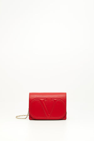 POUCH CON CATENA VLOGO WALK IN VITELLO