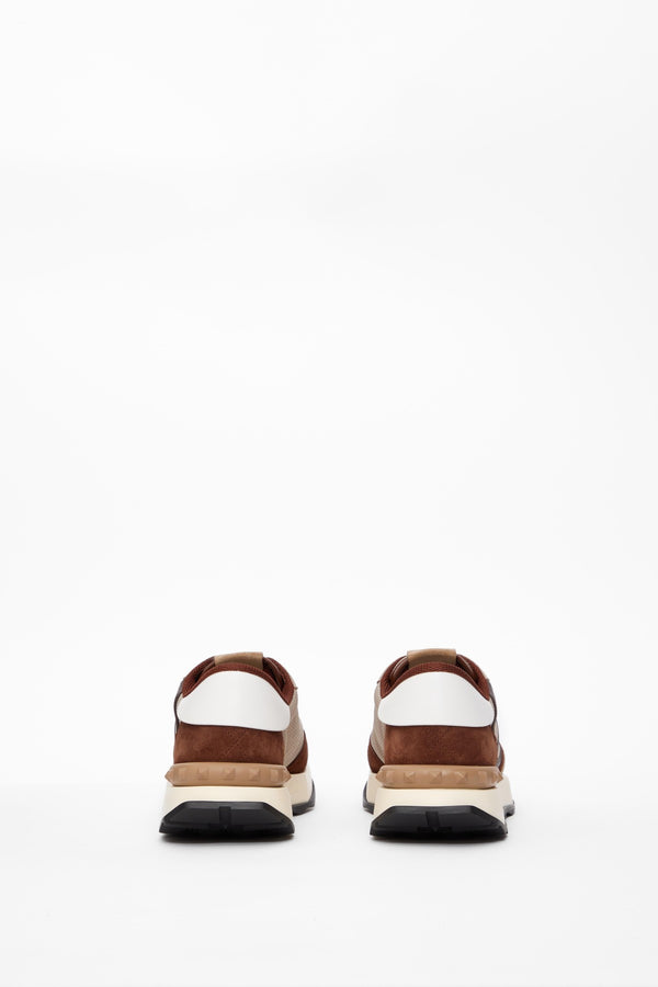 SNEAKER NETRUNNER IN TESSUTO E PELLE SCAMOSCIATA