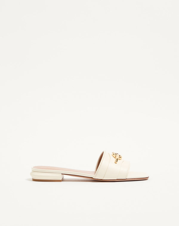 Sandalo Slide Vlogo The Bold Edition In Vitello 20Mm