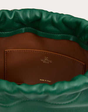 Mini Borsa A Sacchetto Vlogo Pouf In Nappa