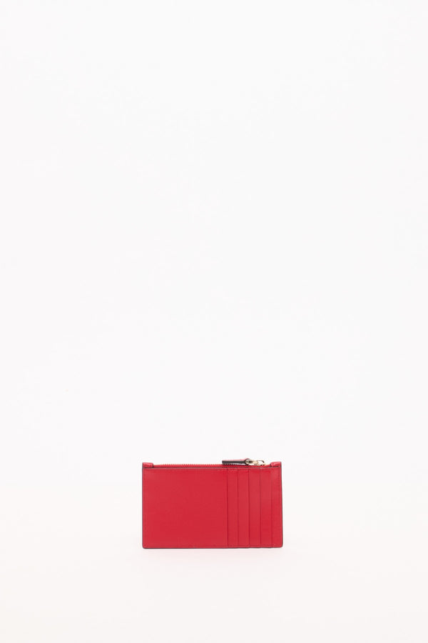PORTACARTE CON ZIP VLOGO WALK IN VITELLO