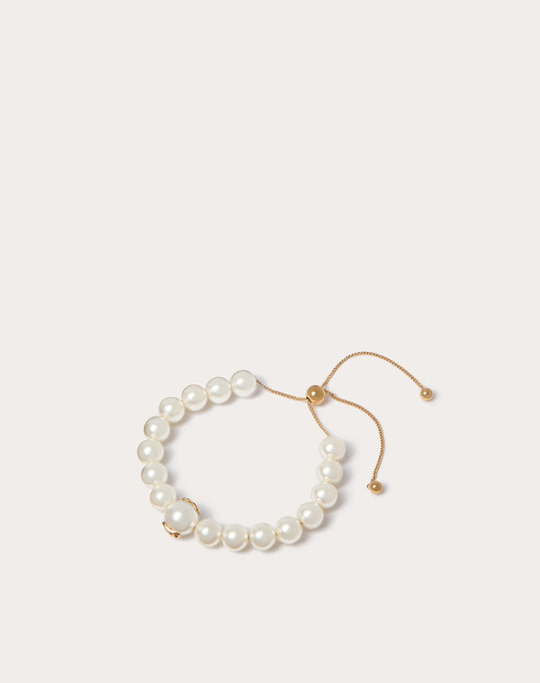 Bracciale Vlogo Signature In Metallo E Perle In Resina