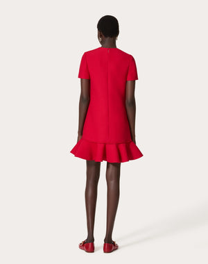 Abito Corto In Crepe Couture 