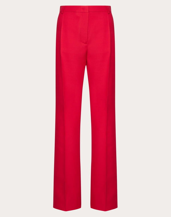 Pantaloni In Crepe Couture 