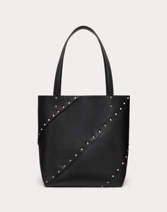 Borsa Shopping Valentino Garavani Valentino Garavani Rockstud Wispy In Vitello 
