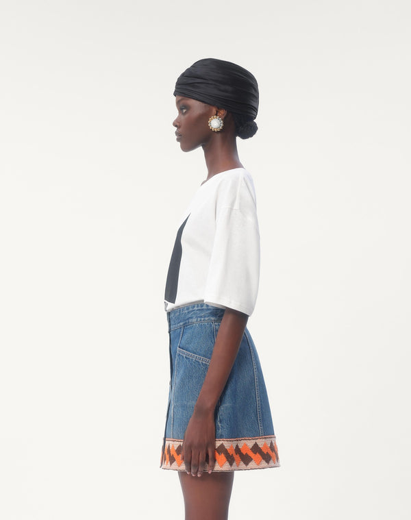 T-Shirt In Jersey Cotton Con Stampa Chez Valentino