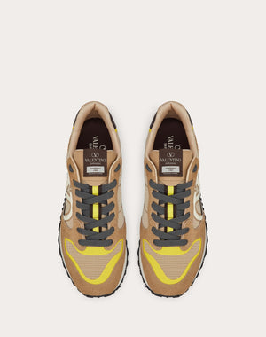 Sneaker Low-Top Vlogo Pace In Crosta, Tessuto E Vitello