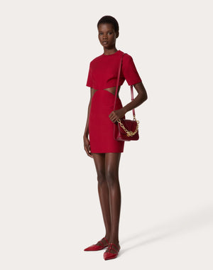 Abito Corto In Crepe Couture 