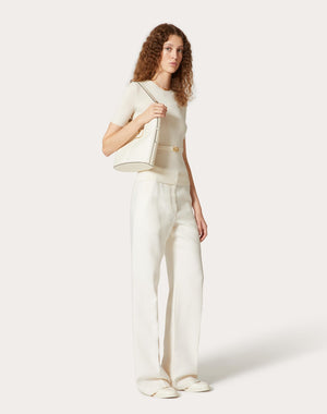 Borsa Hobo Vlogo Leather In Vitello Granato