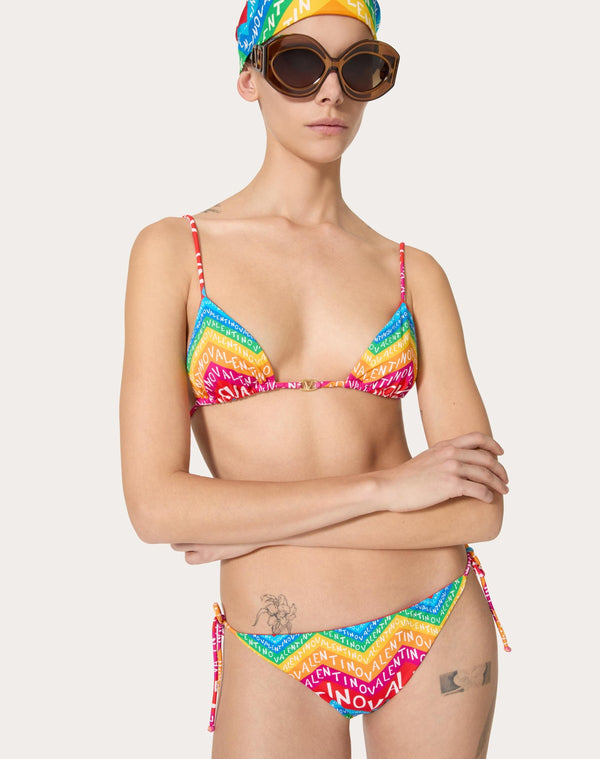 Bikini In Lycra Valentino Chevron 24 