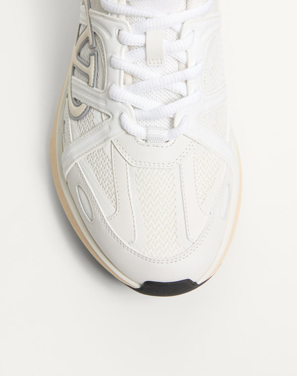 Sneaker Low Top Vlogo Easyjog In Vitello E Tessuto