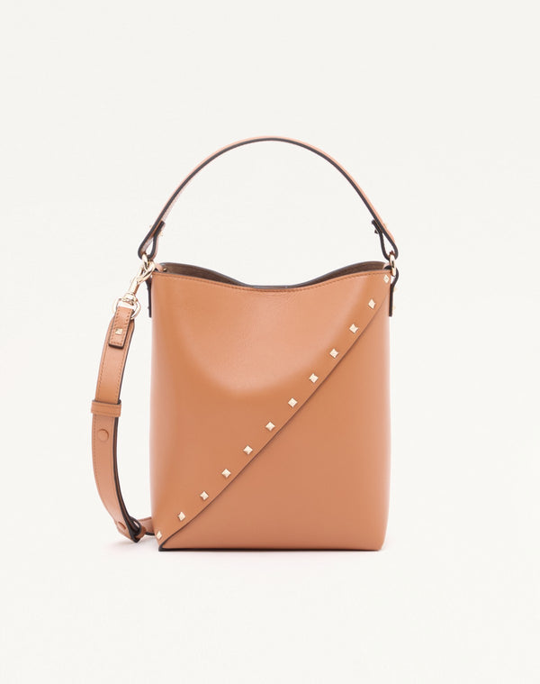 BORSA A SECCHIELLO VALENTINO GARAVANI ROCKSTUD WISPY IN VITELLO