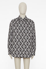 Giacca Camicia In Nylon Con Stampa Vrhombus