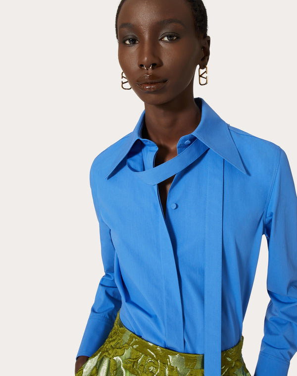 Camicia In Cotton Popeline 