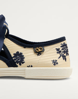 Sneaker Ballerina Bay By Bay In Tessuto Papier Floral