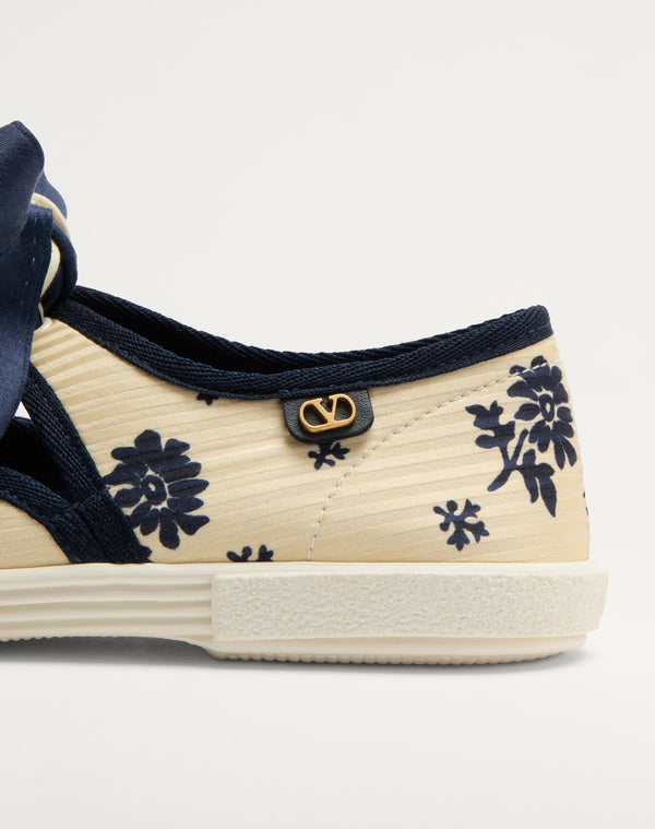 Sneaker Ballerina Bay By Bay In Tessuto Papier Floral