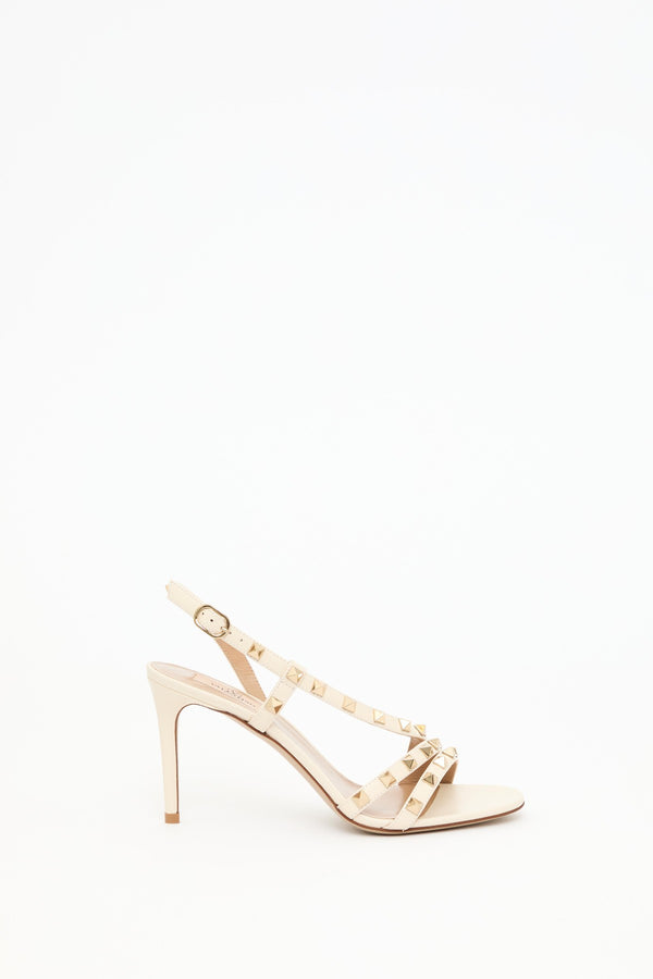 SANDALO ROCKSTUD IN VITELLO 85MM
