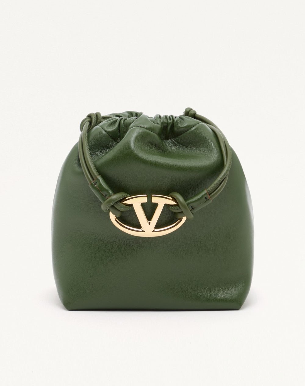 BORSA A SACCHETTO VLOGO POUF IN NAPPA